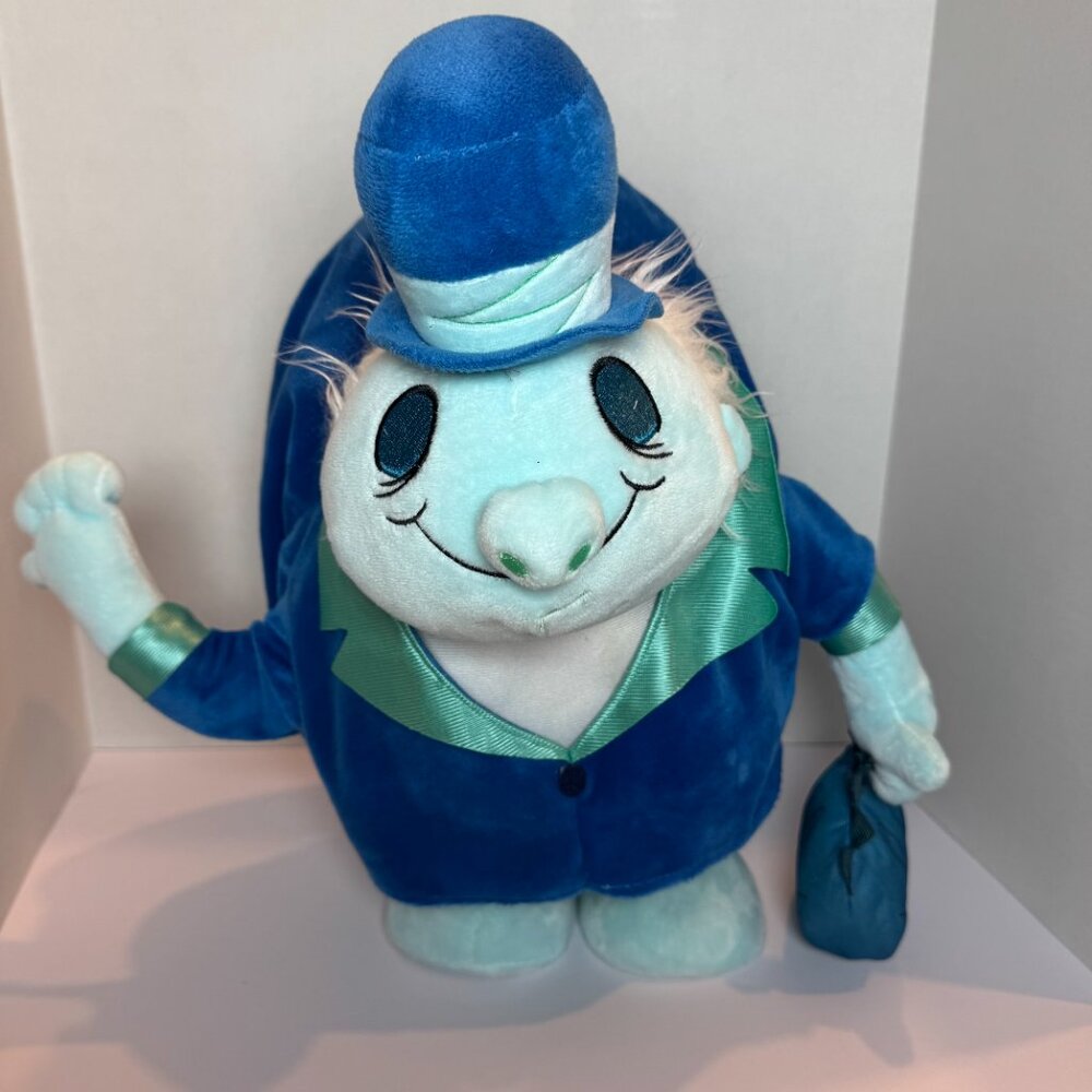 Disney Haunted Mansion 18" Plush Hitchhiking Ghost Phineas Halloween Greeter